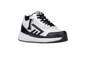 Billy Footwear - Zapatos niños White/Black Goat Hoop