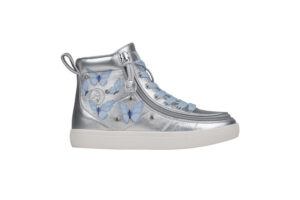 Billy Footwear - Zapatos Silver Butterfly Classic Lace High Tops